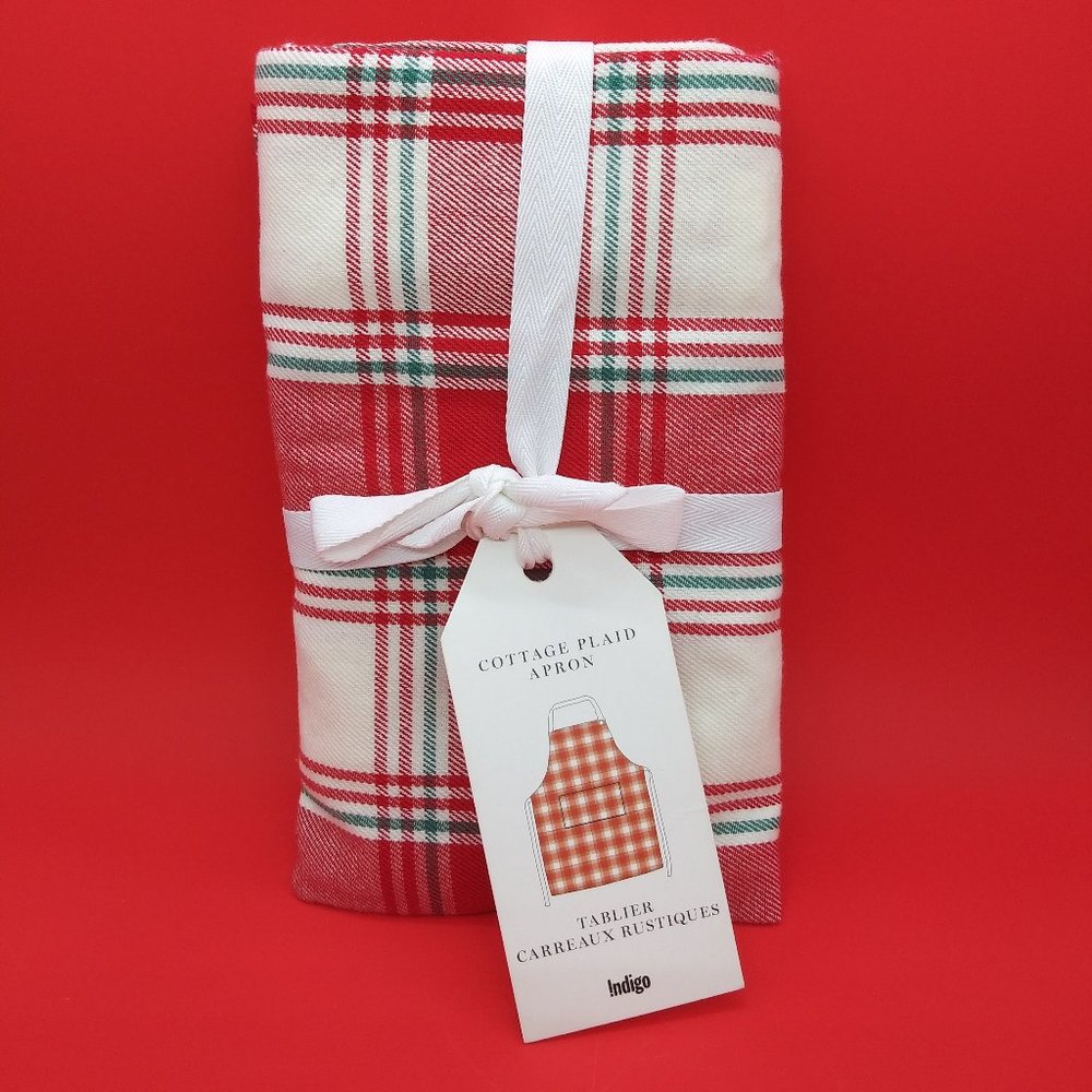 Red Plaid Apron by Indigo